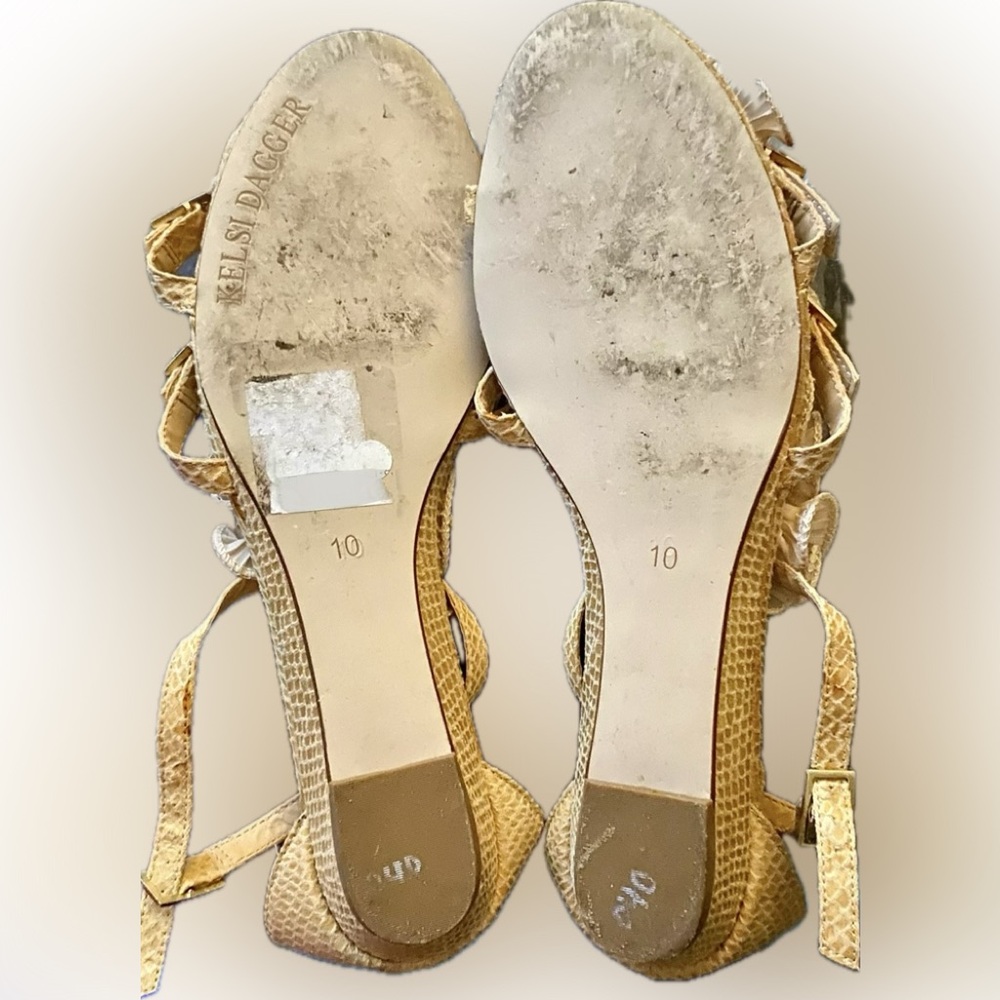 Kelsi Dagger Ruffle Wedge Sandal - Picture 5 of 5